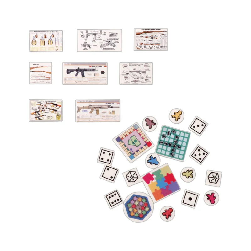 Board game board Game weapon explanation Light plate printing parts - Image 5