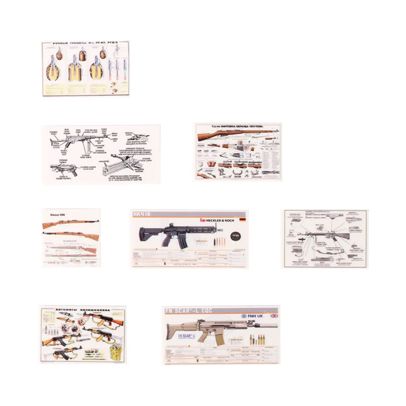 Board game board Game weapon explanation Light plate printing parts - Image 9