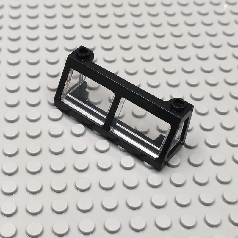 1 pair 13760+13756 MOC Windscreen 2x6x2 Train with Trans-Clear Glass - Image 3