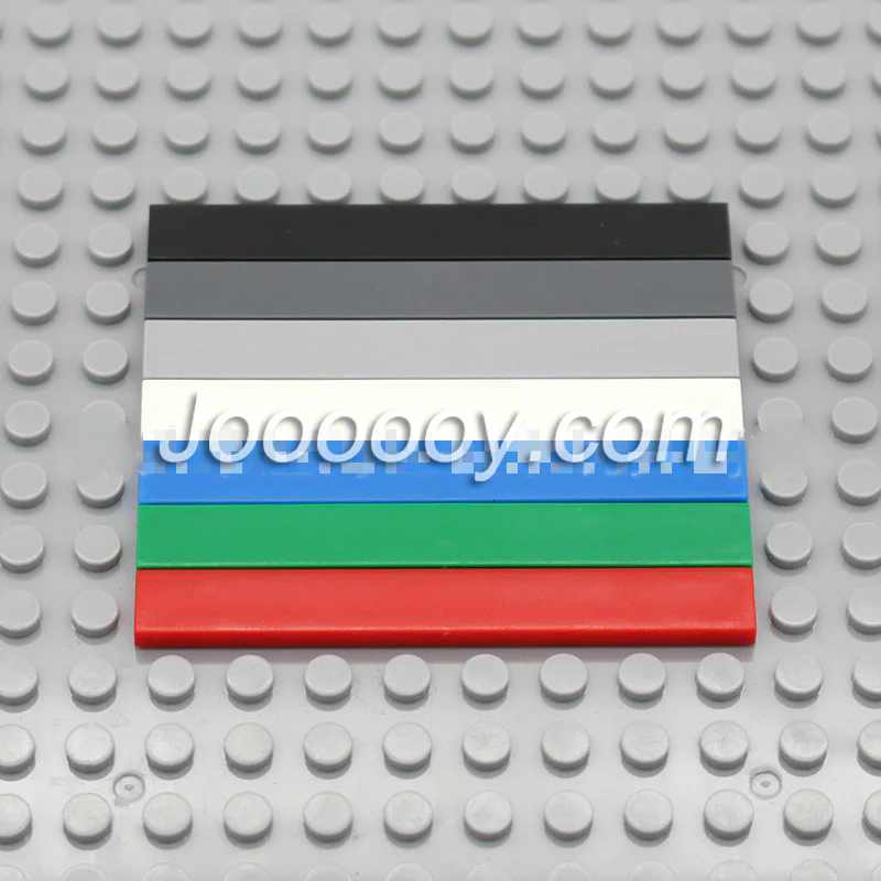 10 pcs 1*8 flat tiles MOC bricks 4162 - Image 2