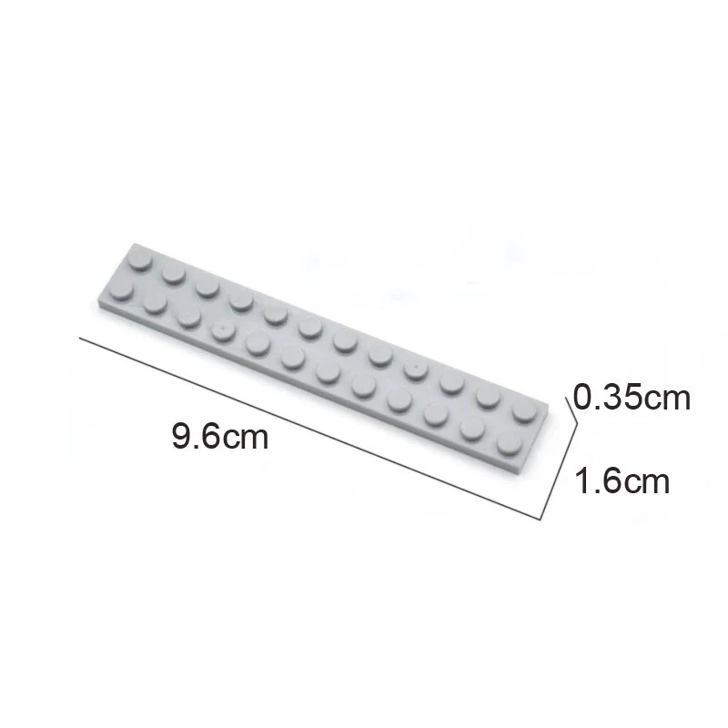 10 pcs 2*12 plates MOC bricks 2445 - Image 2