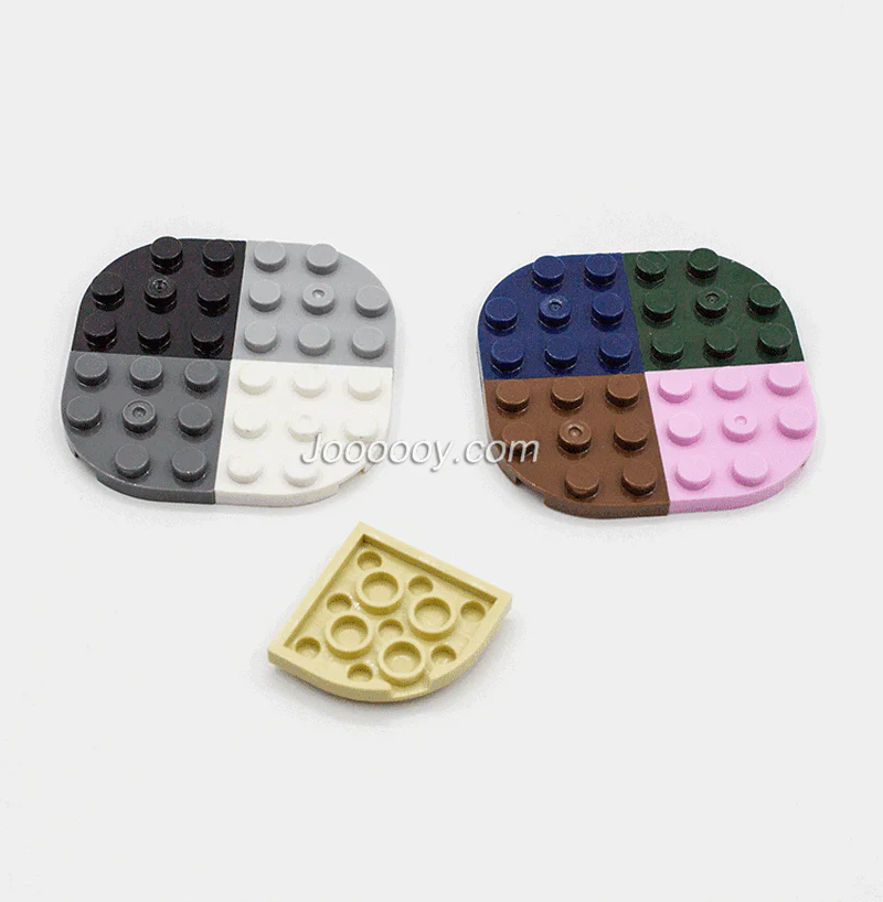 10 pcs 3*3 1/4 circle plates MOC bricks 30357 - Image 2