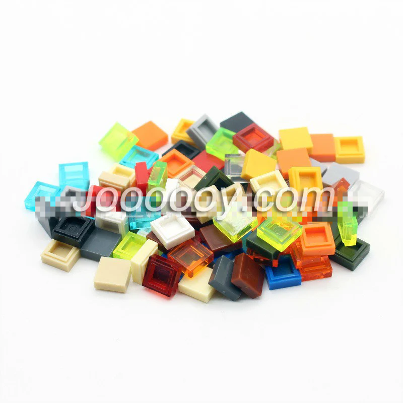 100 pcs 1*1 flat tiles MOC bricks 3070 - Image 3