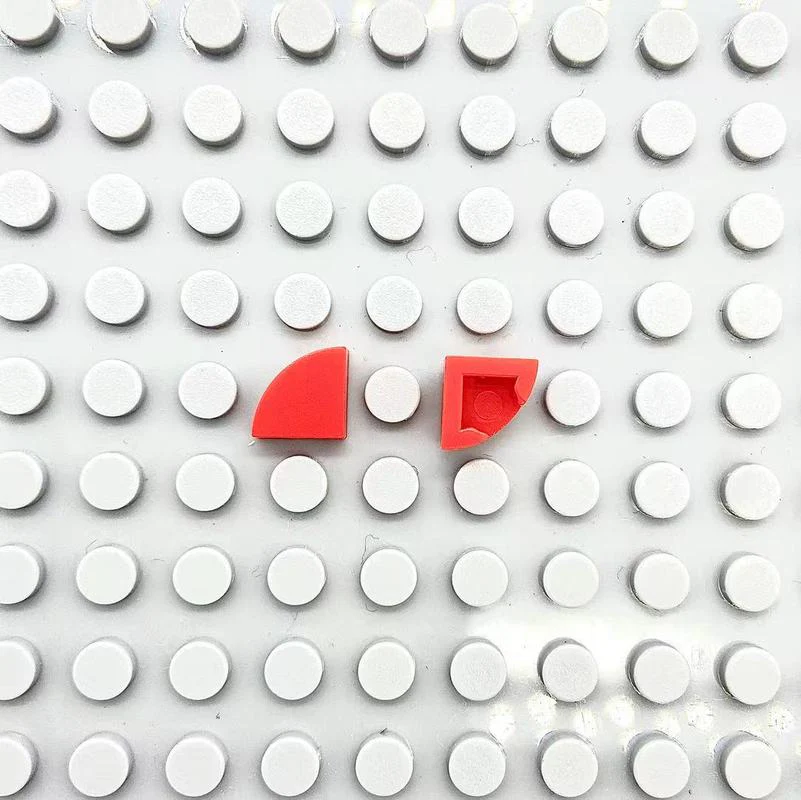 100 pcs 1*1 quarter circle MOC bricks 25269 - Image 13