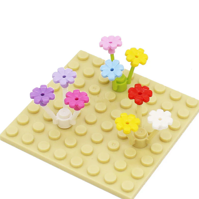 100 pcs 1*1 Seven-peta Flower Plant MOC bricks 95831 - Image 2