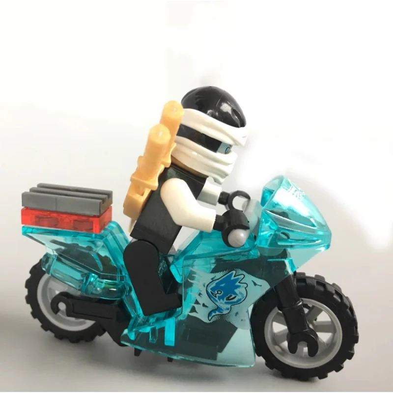 10029-10034 Cyclone Phantom Ninja Crystal Motorcycle Series Minifigures - Image 2