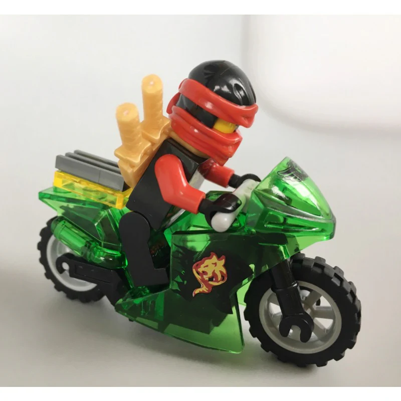 10029-10034 Cyclone Phantom Ninja Crystal Motorcycle Series Minifigures - Image 3