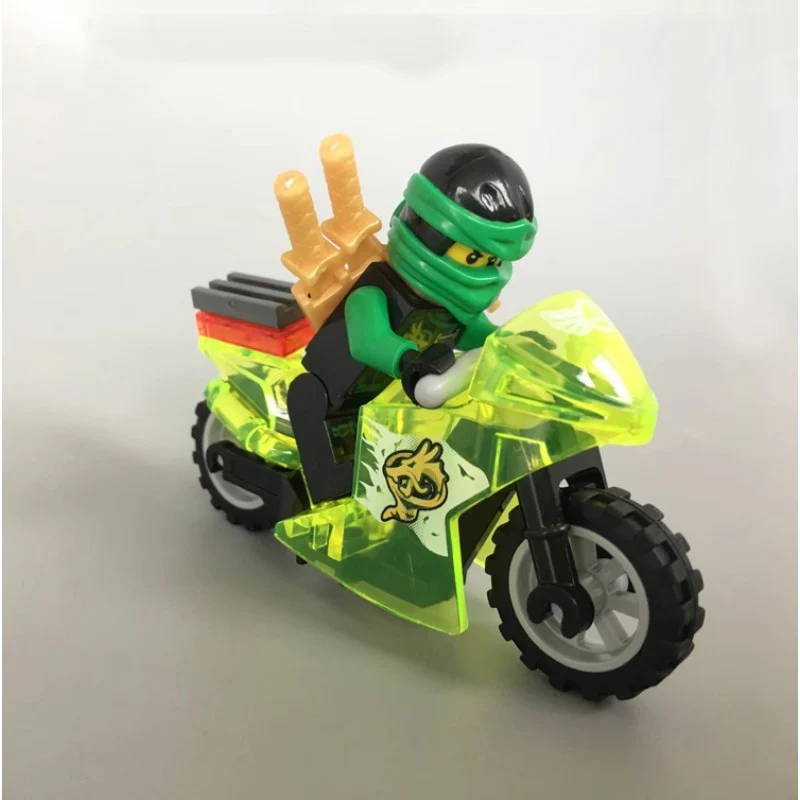 10029-10034 Cyclone Phantom Ninja Crystal Motorcycle Series Minifigures - Image 4