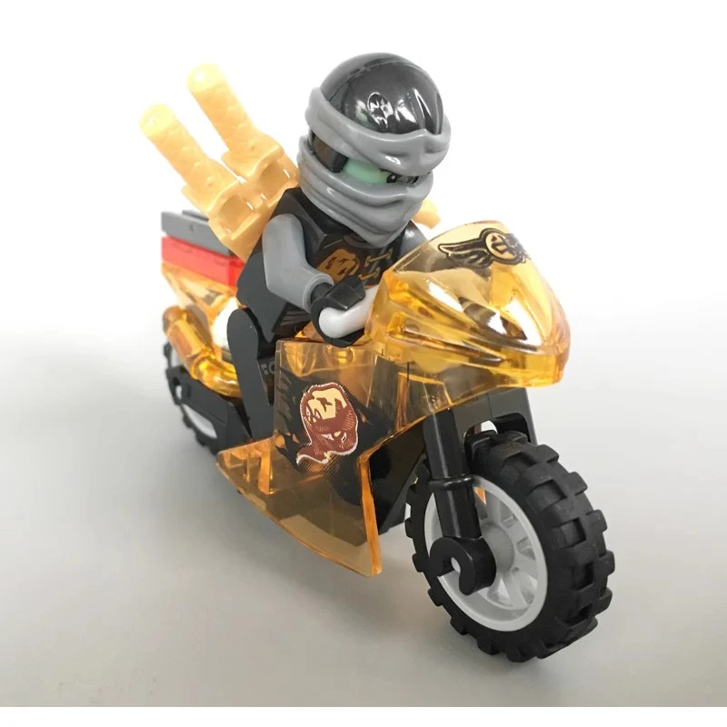 10029-10034 Cyclone Phantom Ninja Crystal Motorcycle Series Minifigures - Image 5