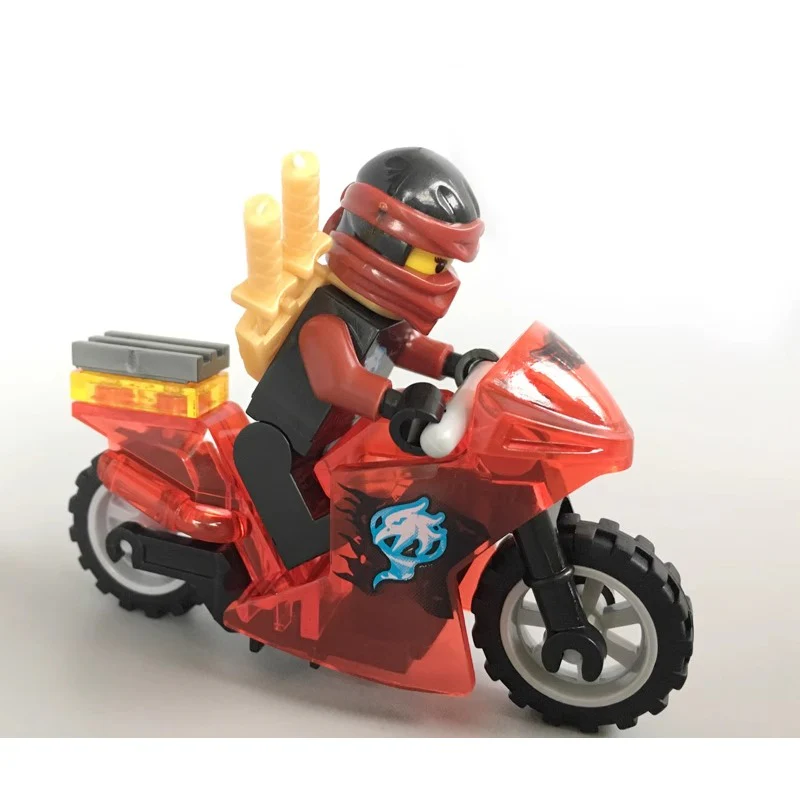 10029-10034 Cyclone Phantom Ninja Crystal Motorcycle Series Minifigures - Image 7