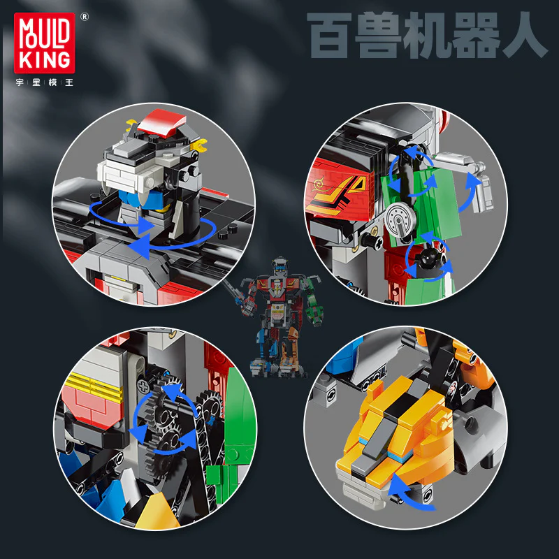 1003PCS MOULDKING 15037 MK Voltron Robot - Image 4