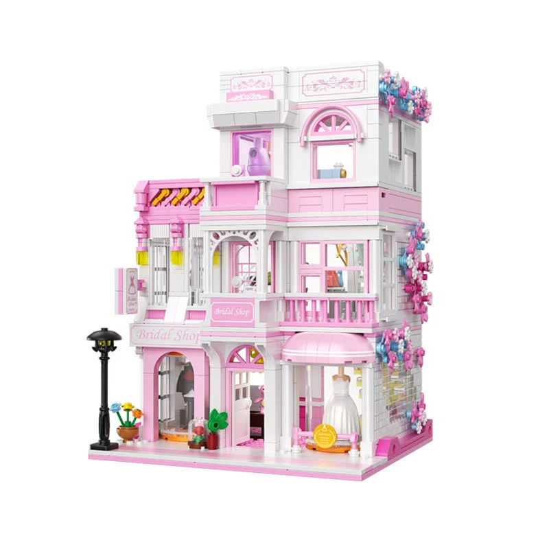 1004 pcs ZHEGAO 613032 Wedding dress parlor (Micro brick) - Image 6