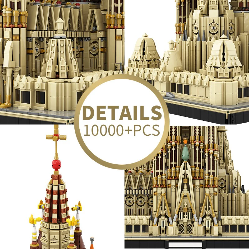 (Gobricks version) 10045pcs MOC Sagrada Familia LEGO Compatible - Image 4