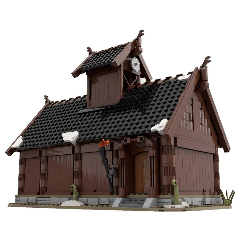 1012pcs MOC-104429 Viking God House - Image 2