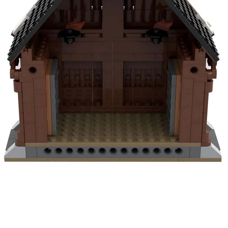 1012pcs MOC-104429 Viking God House - Image 4