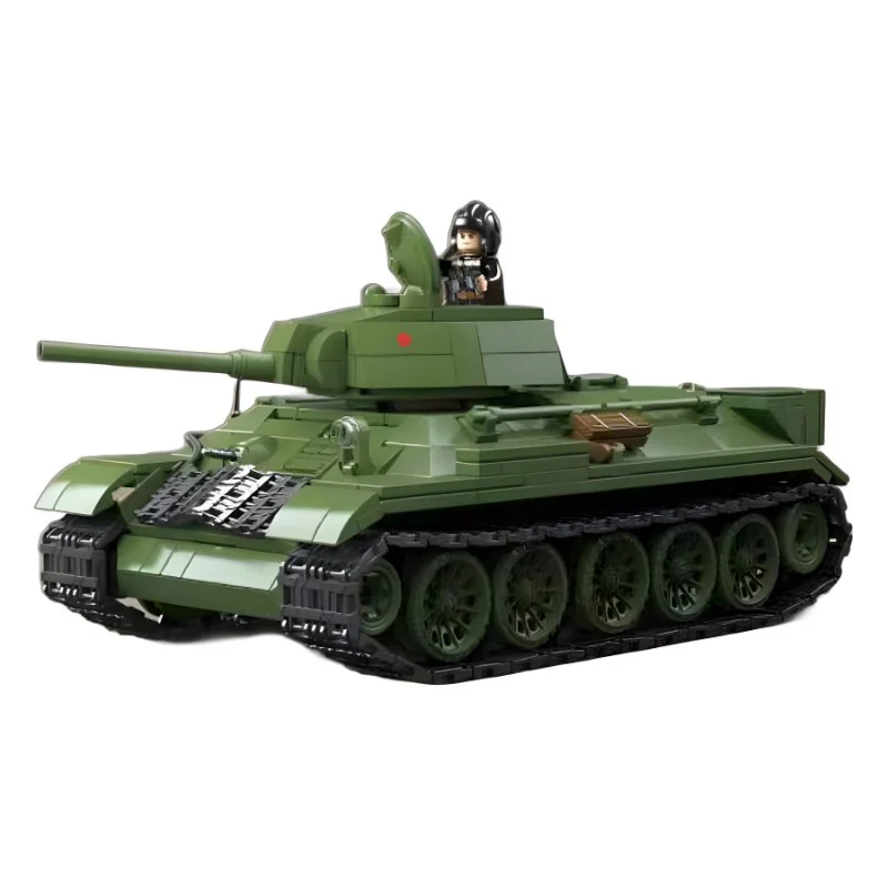 1013pcs QUANGUAN 100276 T34/76 medium tank (Model 1941) - Image 5