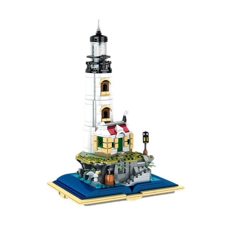 1016PCS MJi 13015  Light House Book with Light - Image 5