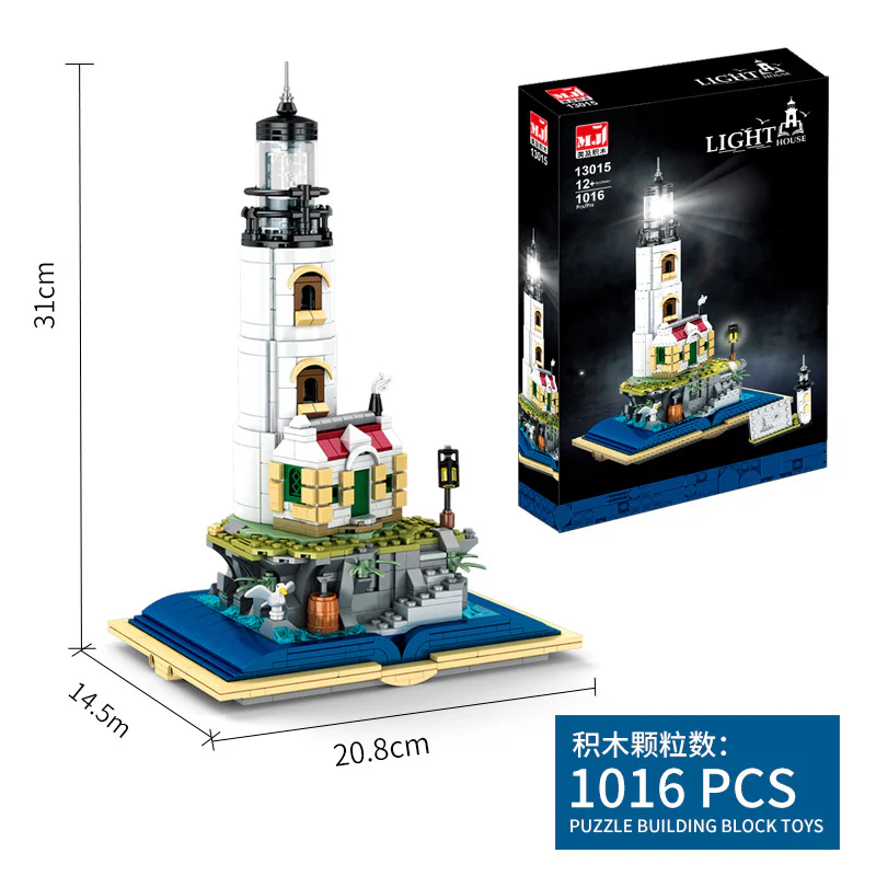 1016PCS MJi 13015  Light House Book with Light - Image 6