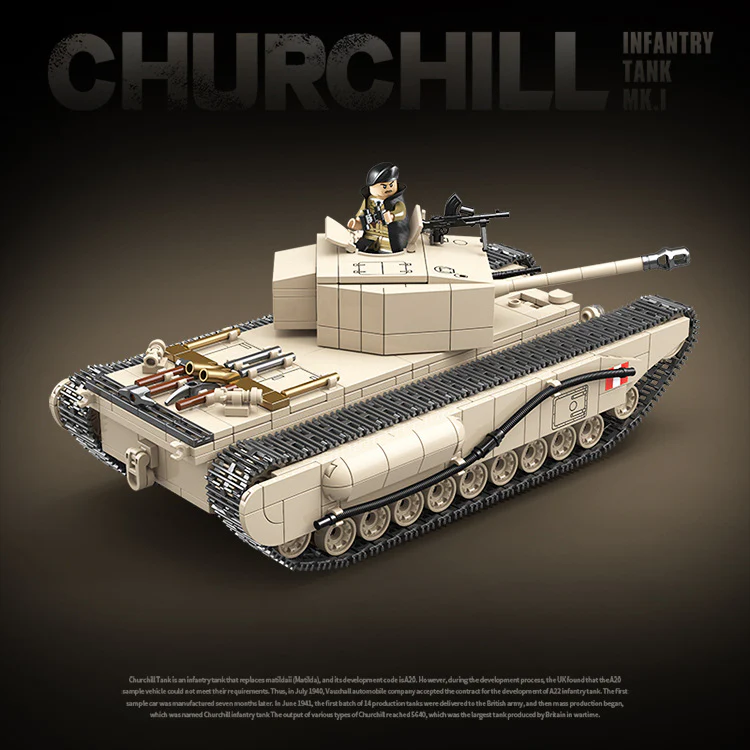 1031 PCS QG100238 QUANGUAN Churchill Infantry Tank MK.I - Image 2