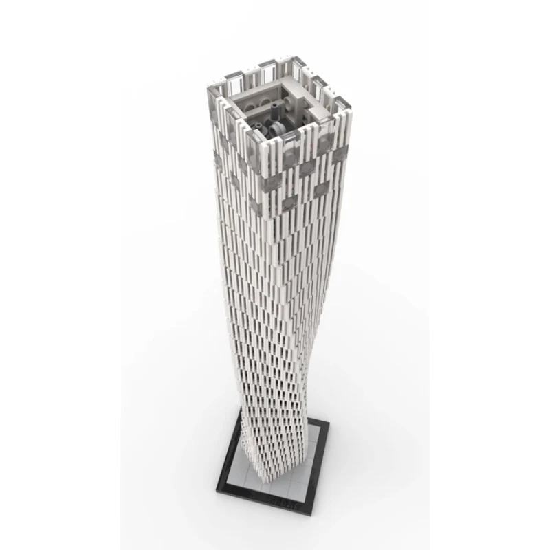 1031PCS MOC-152436 Cayan Tower (Infinity Tower) Dubai 1:800 - Image 2