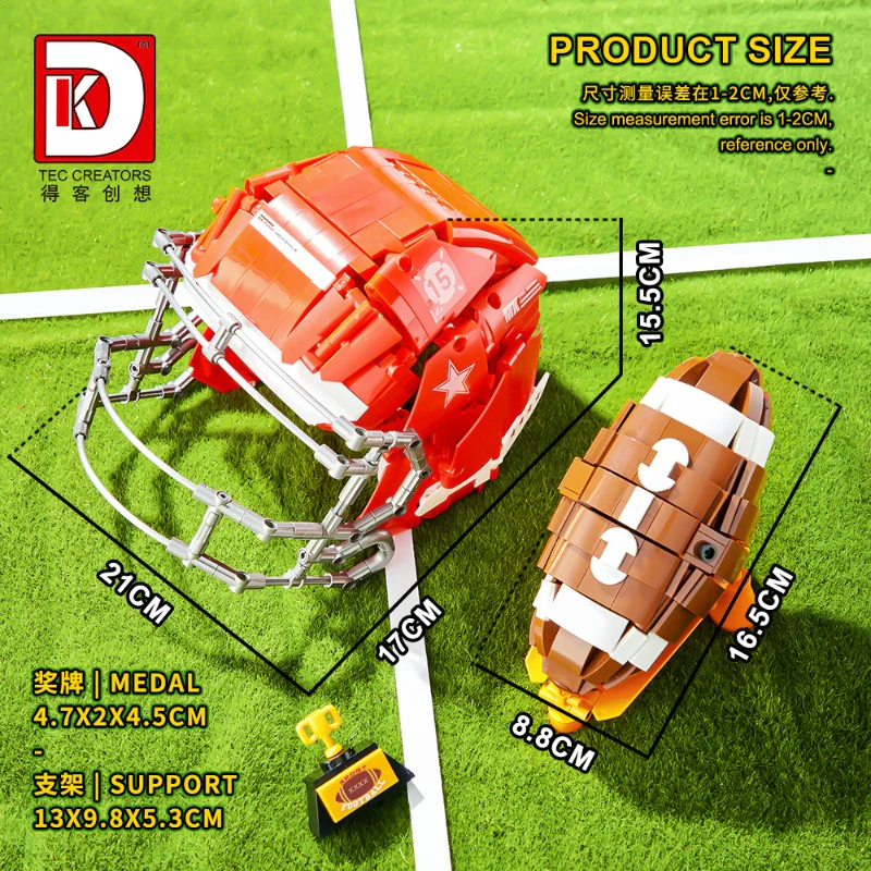 1038PCS DK 80020 Rugby set - Image 6