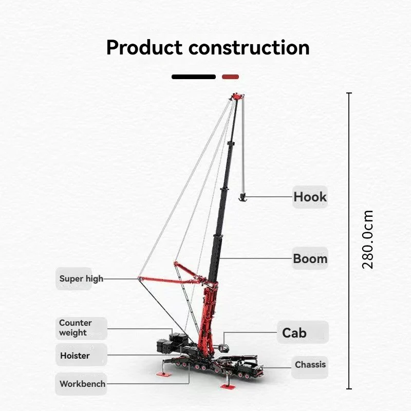 10400pcs/11660pcs Ubricks UB001 Liebherr LTM11200 Construction Crane （2026 updated version） - Image 14