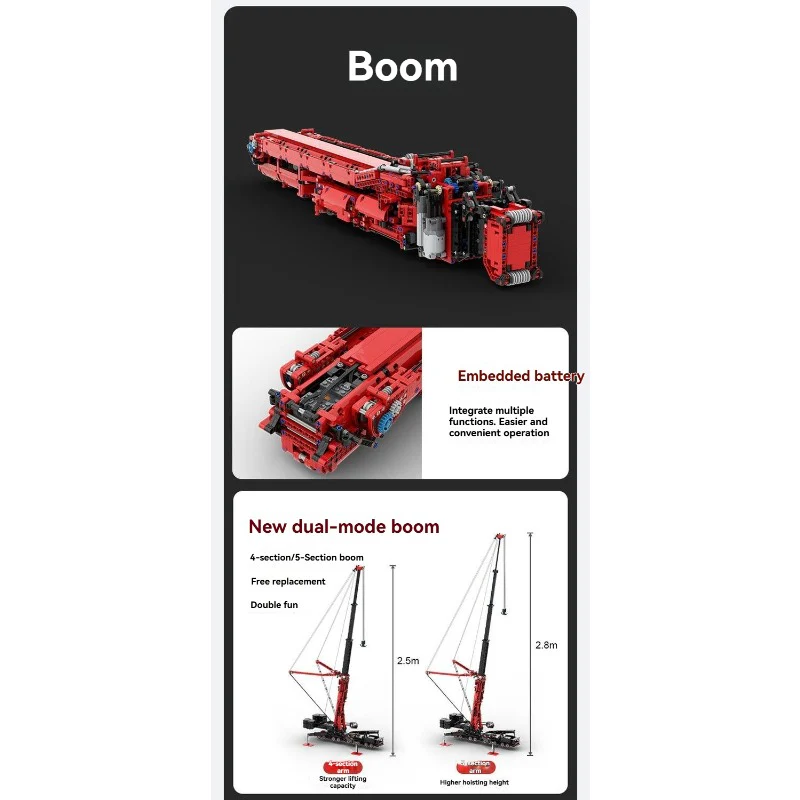 10400pcs/11660pcs Ubricks UB001 Liebherr LTM11200 Construction Crane （2026 updated version） - Image 17