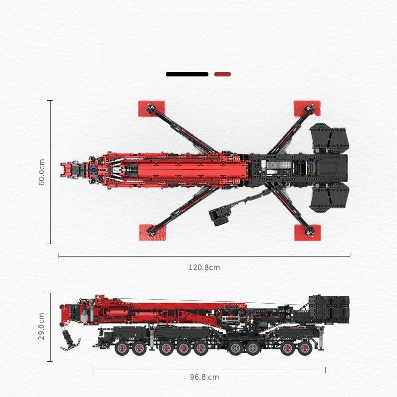 10400pcs/11660pcs Ubricks UB001 Liebherr LTM11200 Construction Crane （2026 updated version） - Image 6