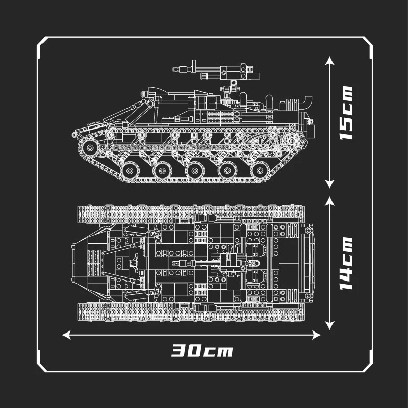 1046PCS Mouldking 20030 NO.EV2 ALL-TERRAINTRALCKED VEHICLE - Image 5