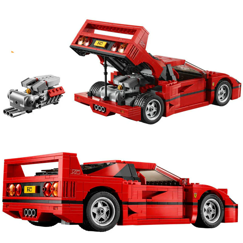 1157pcs Technic Series F40 sports car - Image 4