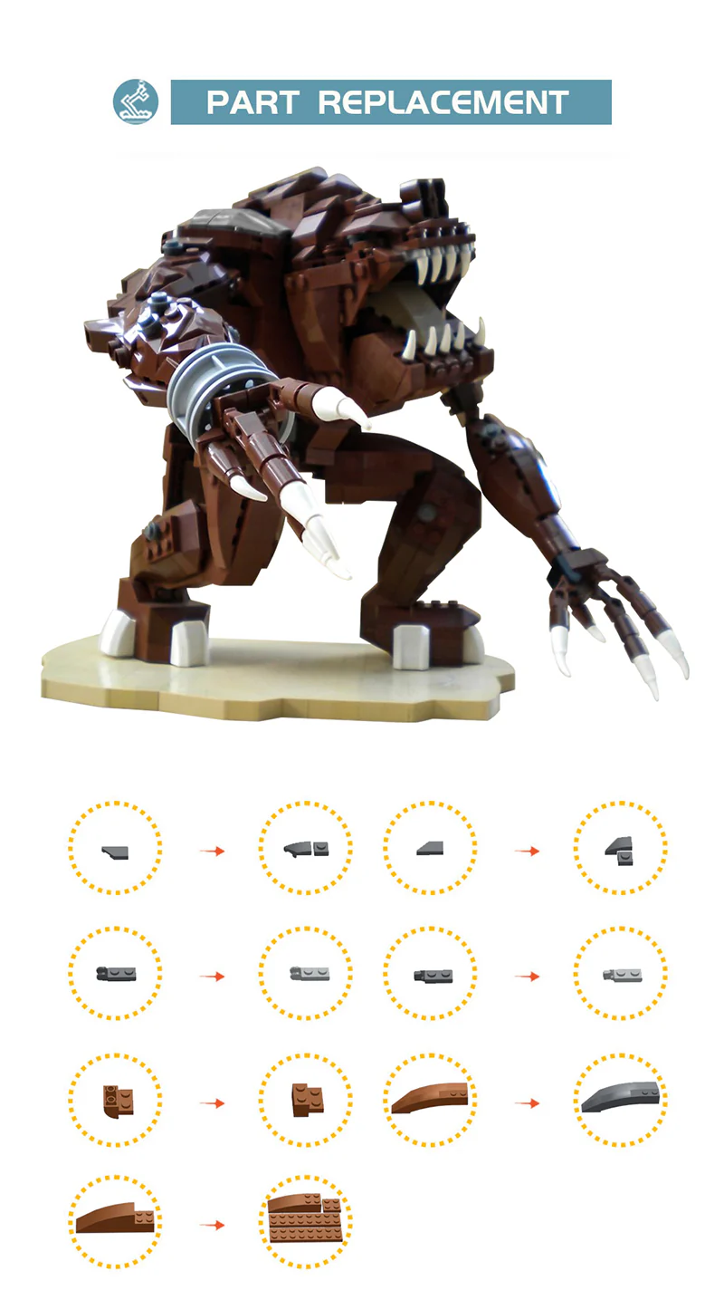 1057PCS MOC-188770；Star Wars(Rancor) - Image 6