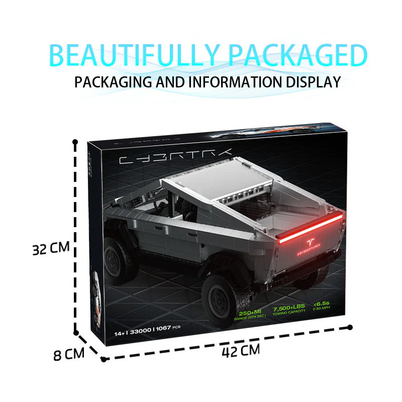 1067 pcs BK 33000 Tesla Cybertruck - Image 5