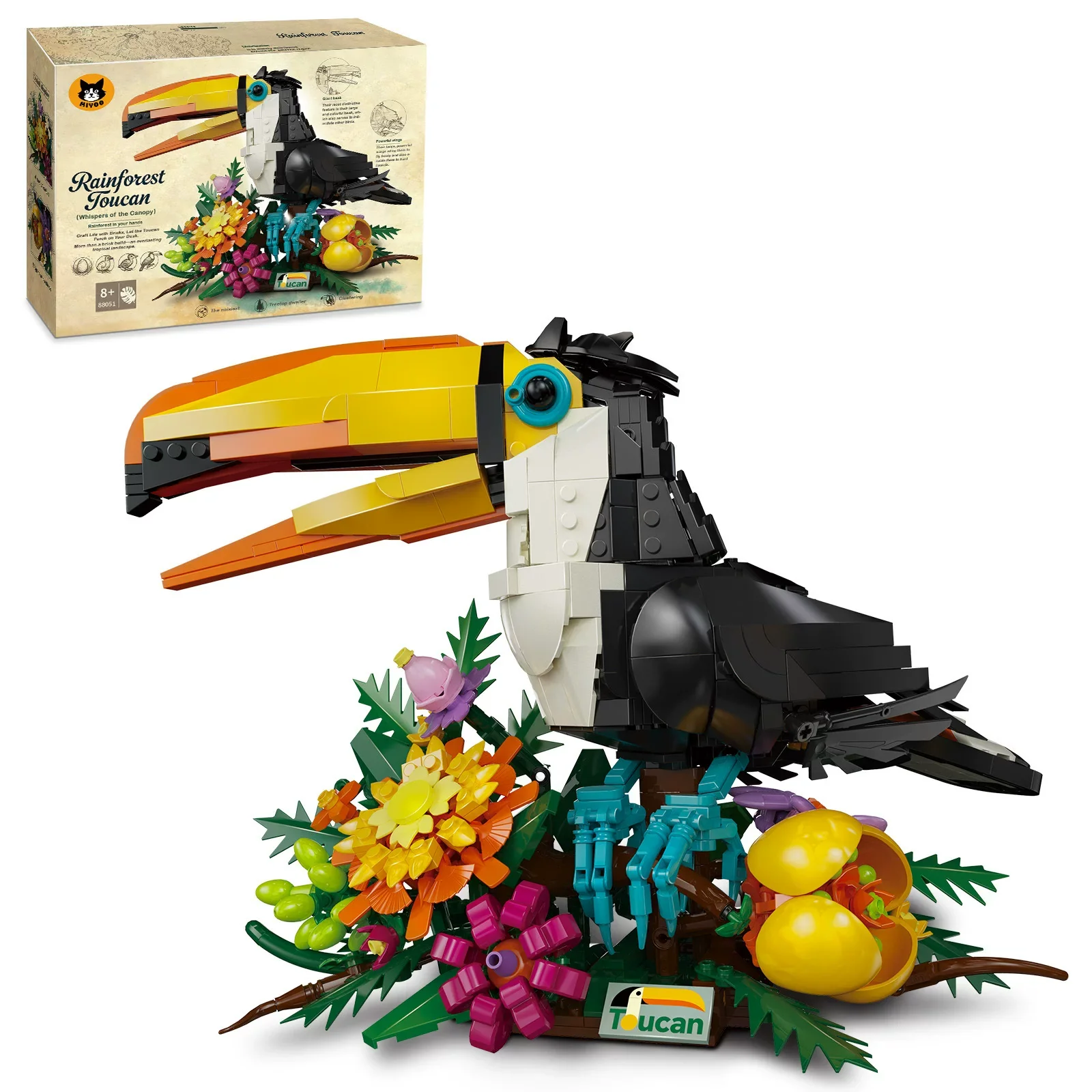 1068pcs MiYoo 88051 Bird of Paradise - Image 7