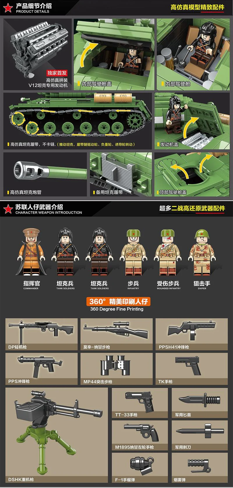 1068PCS QUANGUAN 100062 IS-2M - Image 3