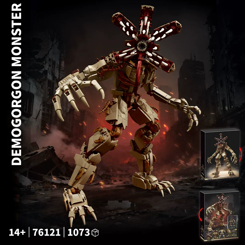 1073pcs LY Shadow Monster(Floral Demon Head) - Image 4