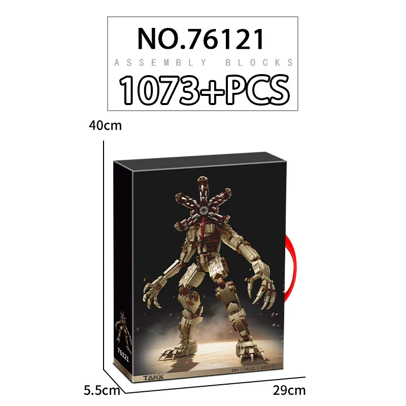 1073pcs LY Shadow Monster(Floral Demon Head) - Image 5
