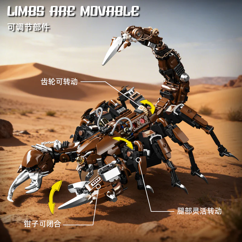 1074pcs YoLeXi 33134 Mechanical Scorpion - Image 4