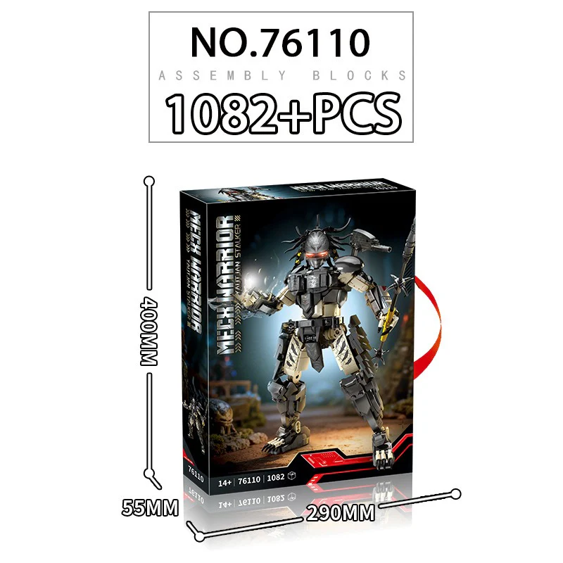 1082pcs LY 76110 Mech Warrior-Yaut Jan Stalker - Image 4