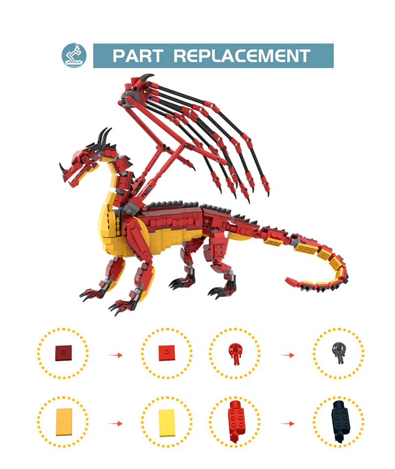 1083pcs MOC-131736,Wings of Fire(SkyWing) - Image 7