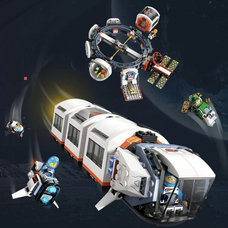 1096pcs 3304 Modular Space Station - Image 3