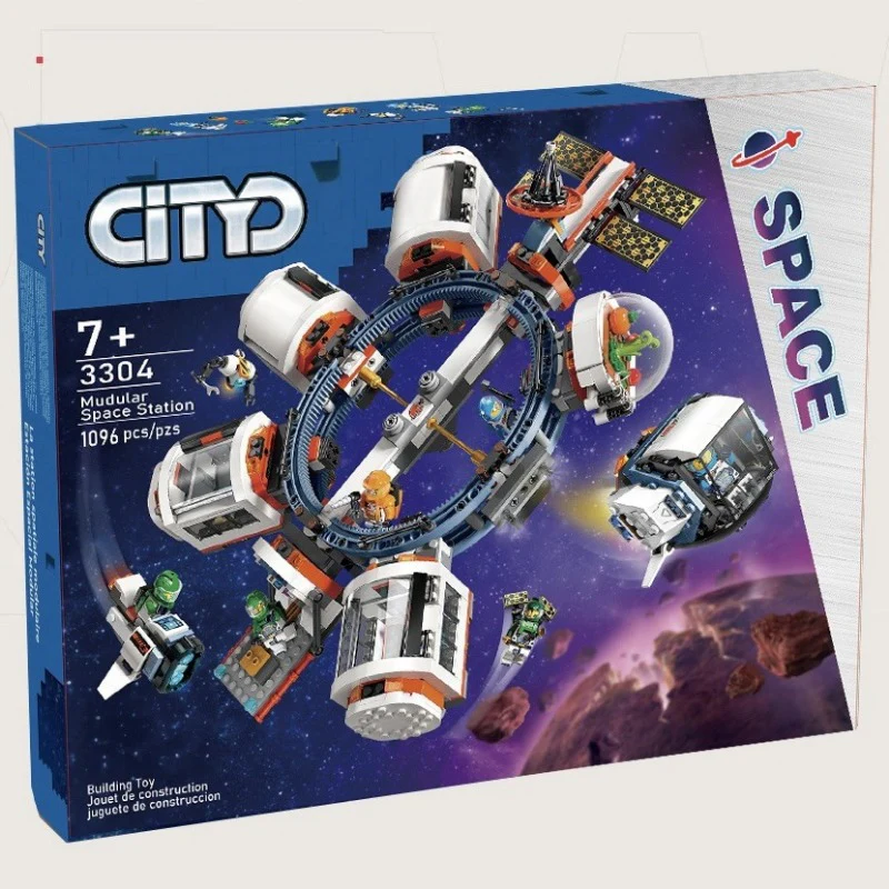 1096pcs 3304 Modular Space Station - Image 4