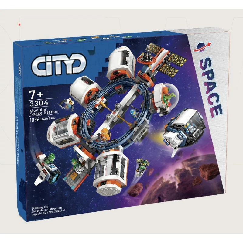 1096pcs 3304 Modular Space Station - Image 6
