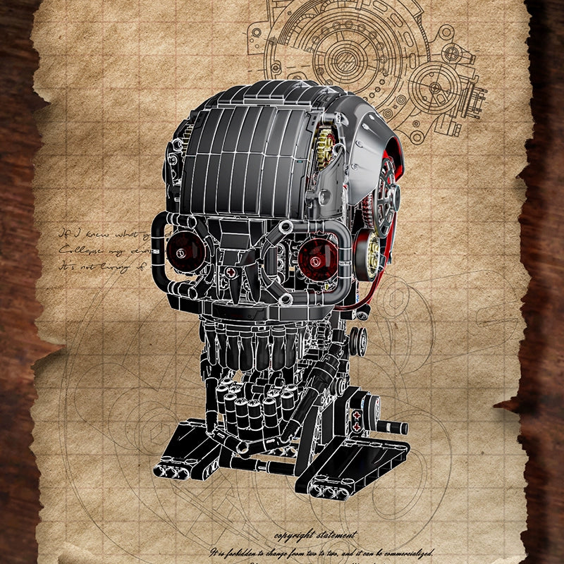 1099 pcs MJi 13089 Mechanical Skeletou - Image 5