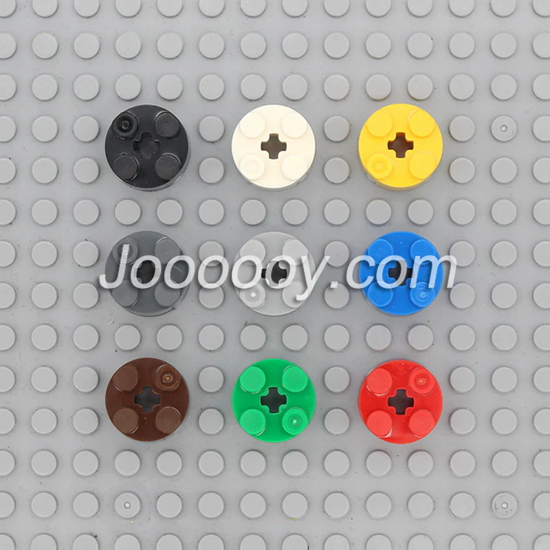 10pcs 2*2 round bricks with axle hole MOC bricks 3941 - Image 2