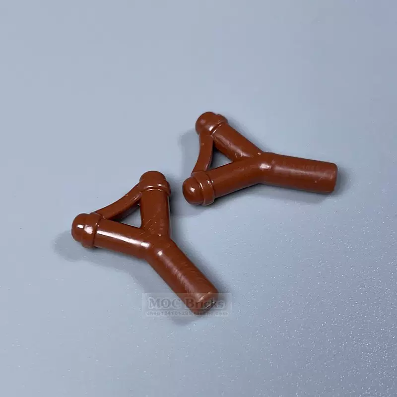 10pcs 20546 Minifigure accessories brown slingshot catapult - Image 4
