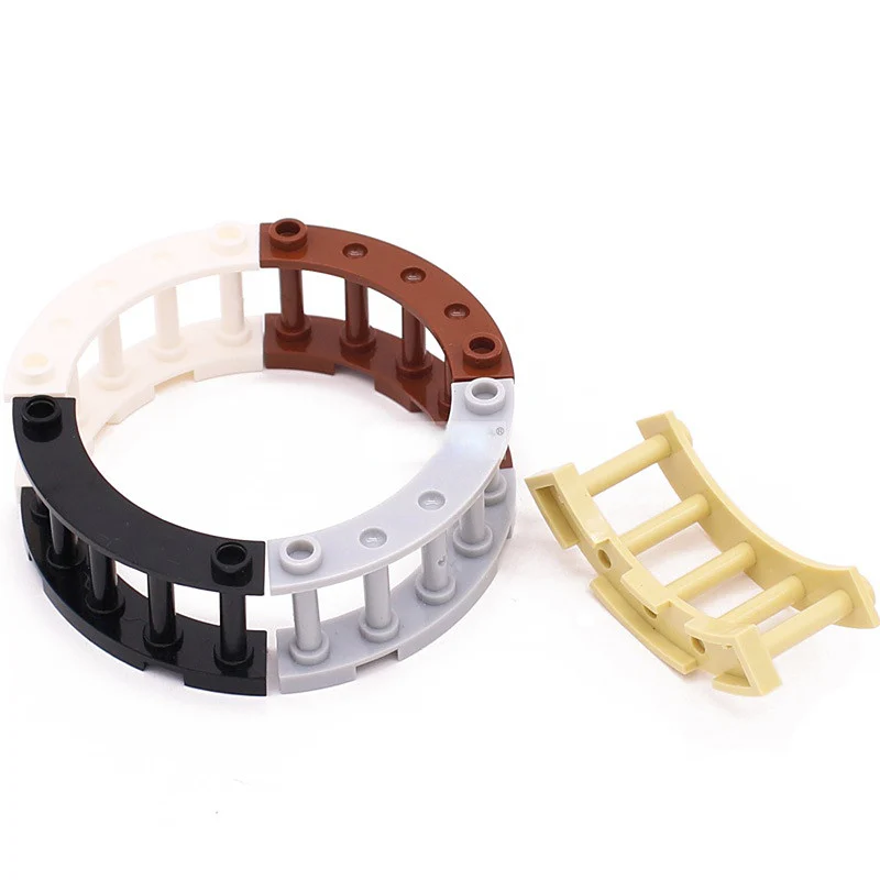 10pcs 30056 Fence 4x4x2 Quarter Round Spindled with 2 Studs - Image 3