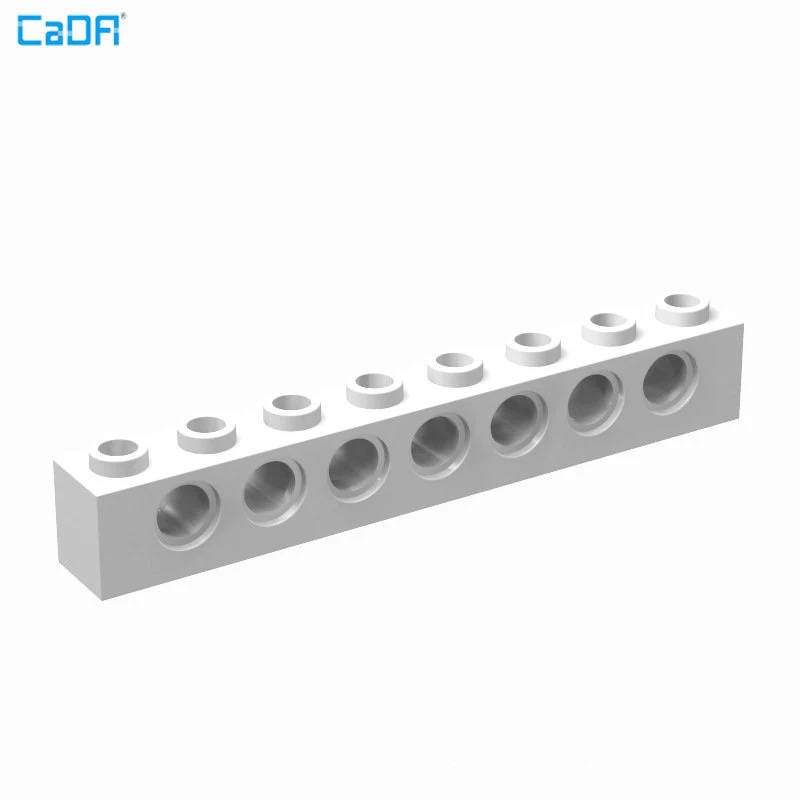 10pcs 3702 Brick 1x8 with Holes - Image 2