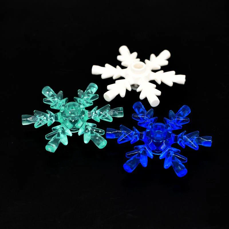 10pcs  4*4 Snow Crystal Ice Crystal MOC Bricks 42409 - Image 2