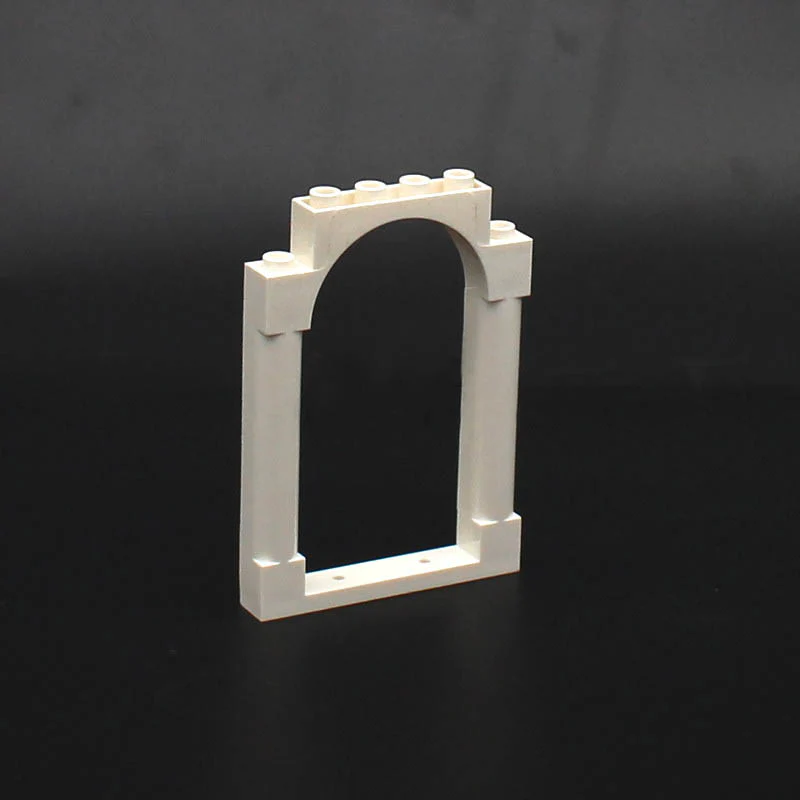 10pcs 40066 Door Frame 1x6x7 Rounded Pillars with Top Arch and Notches - Image 2