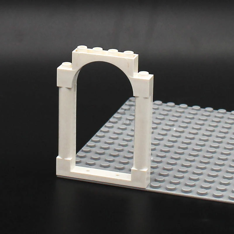 10pcs 40066 Door Frame 1x6x7 Rounded Pillars with Top Arch and Notches - Image 4